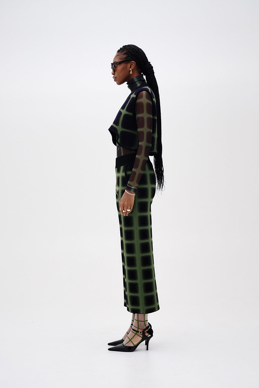 REYNOLDS PLAID CROPPED VEST