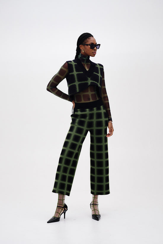 REYNOLDS PLAID CROPPED VEST