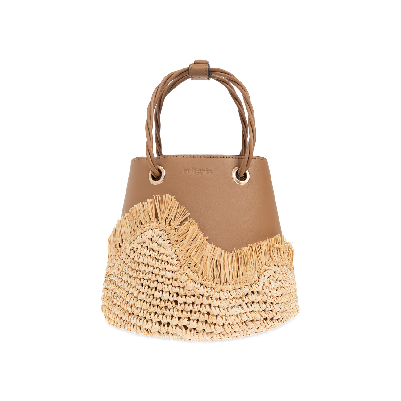 JOJO RAFFIA TOP HANDLE BAG