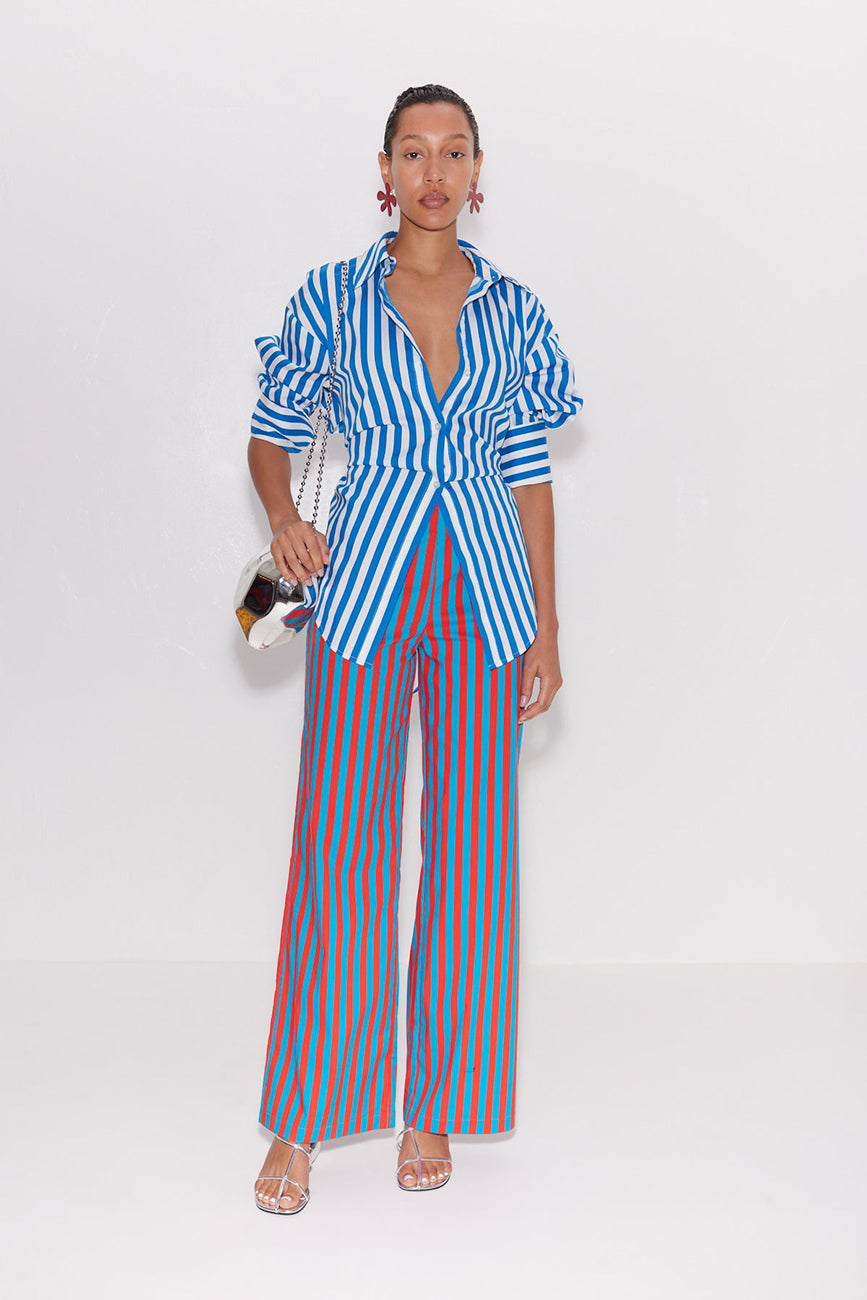 LOCH STRIPED BUTTON UP