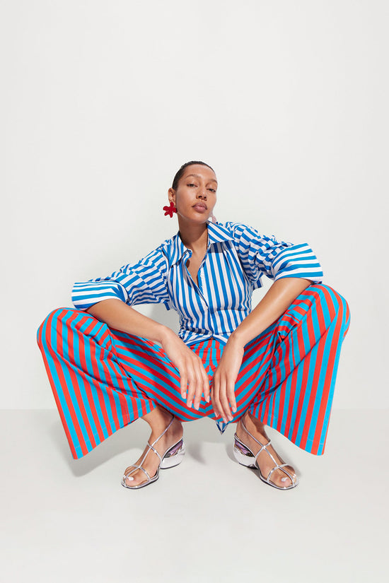 PIA STRIPED POPLIN PANT