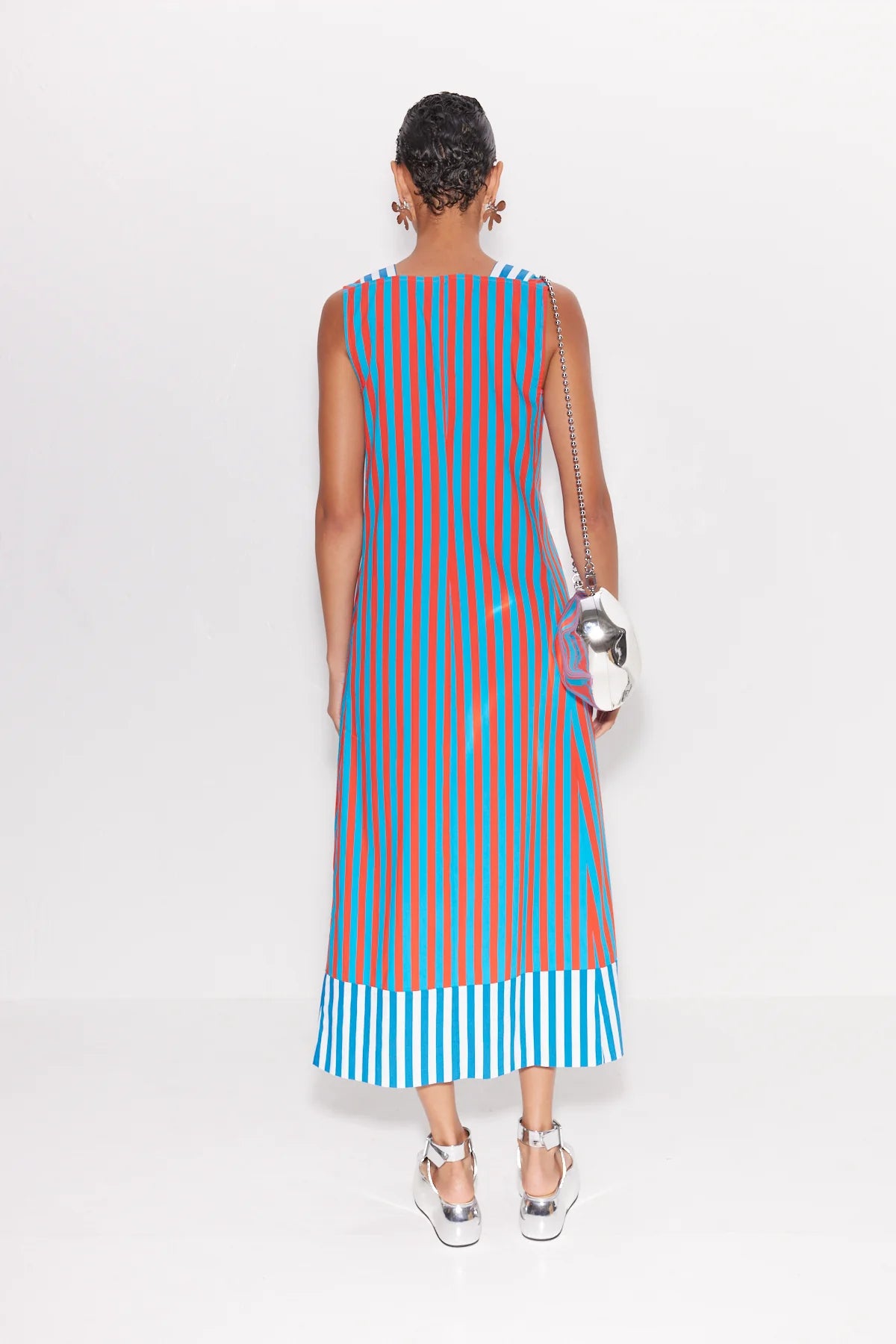 MAR STRIPED POPLIN DRESS