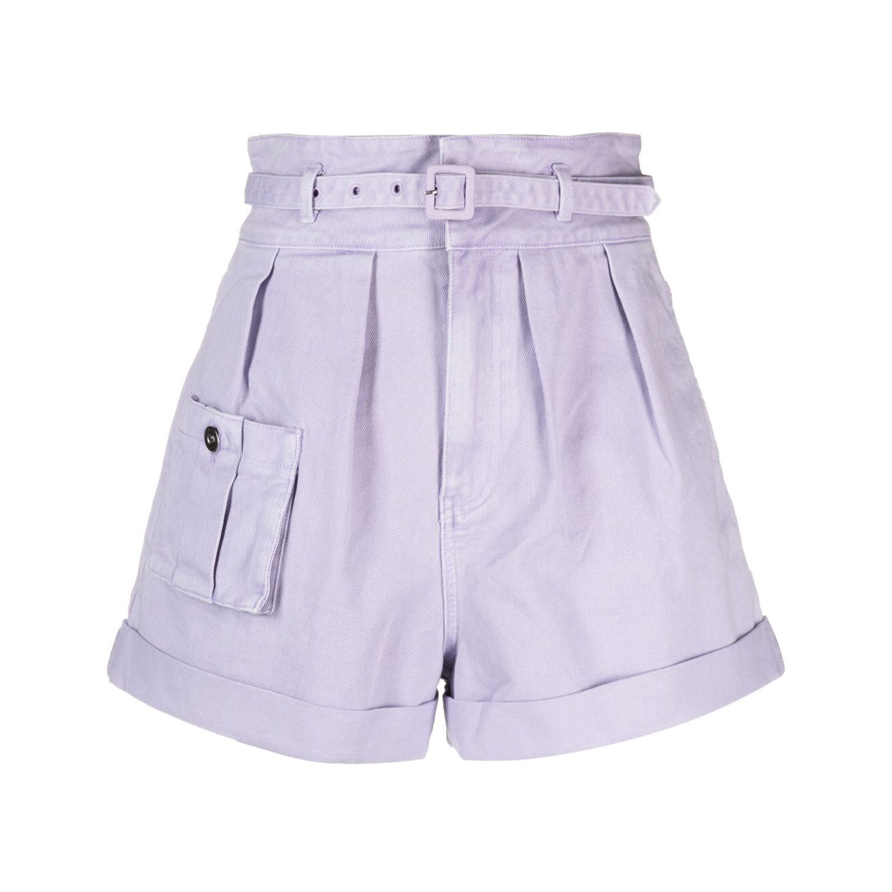 LILAC DENIM SHORTS