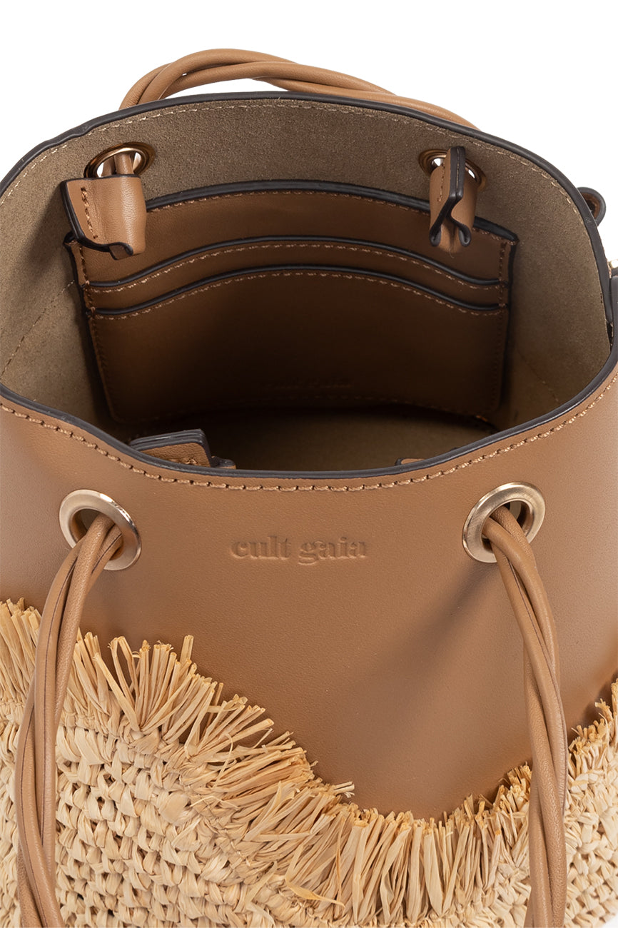 JOJO RAFFIA TOP HANDLE BAG