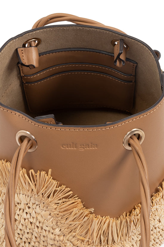 JOJO RAFFIA TOP HANDLE BAG