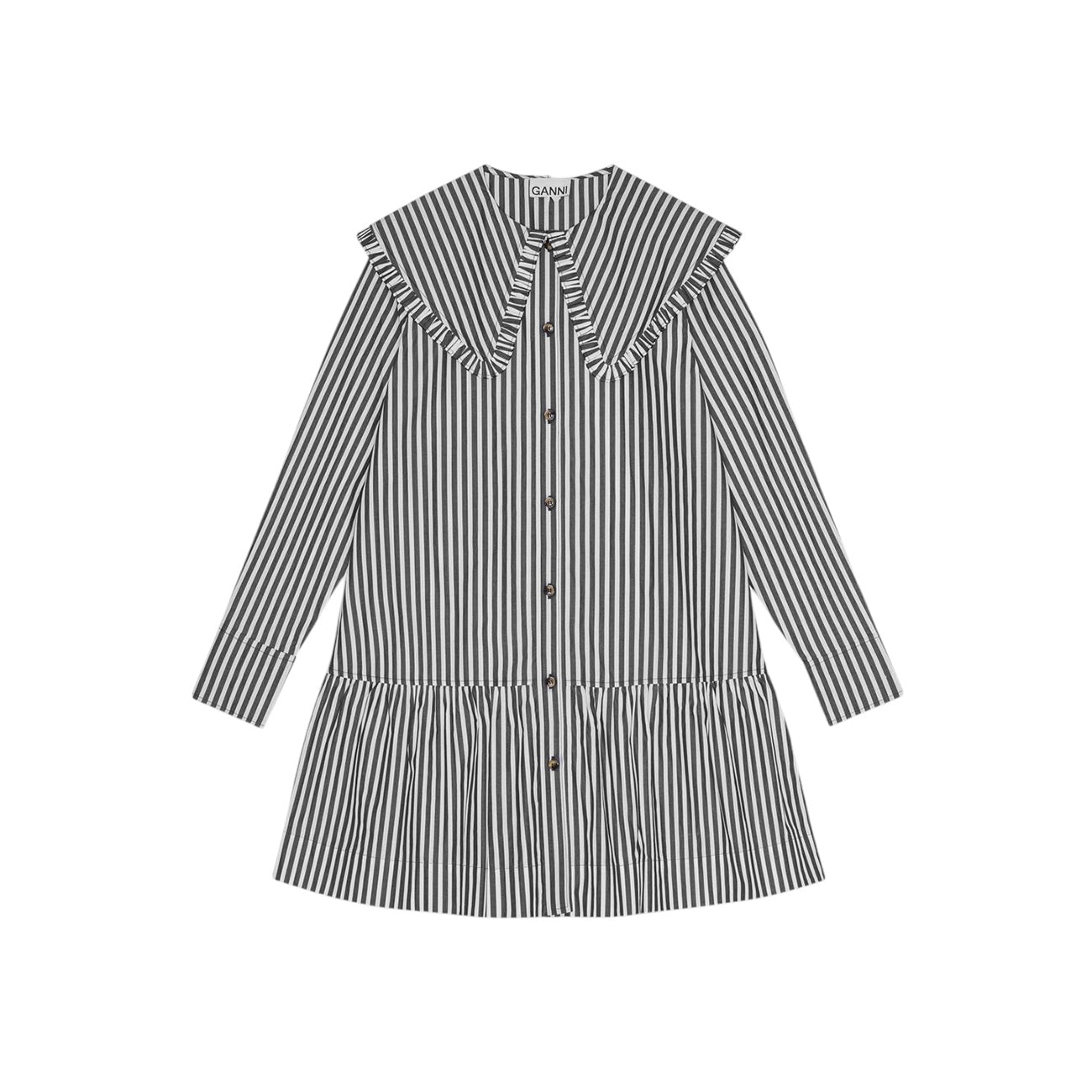 STRIPE MINI SHIRT DRESS