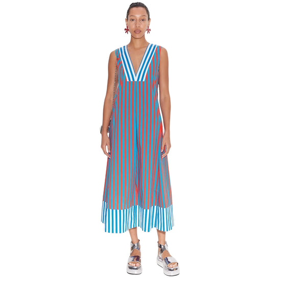 MAR STRIPED POPLIN DRESS