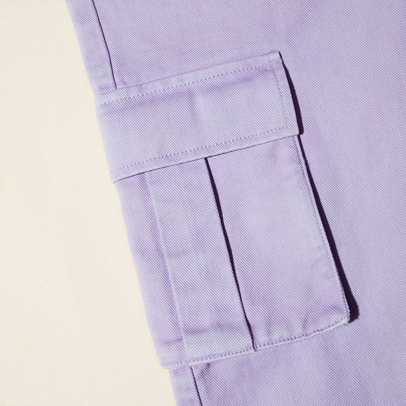 LILAC DENIM CARGO JEANS