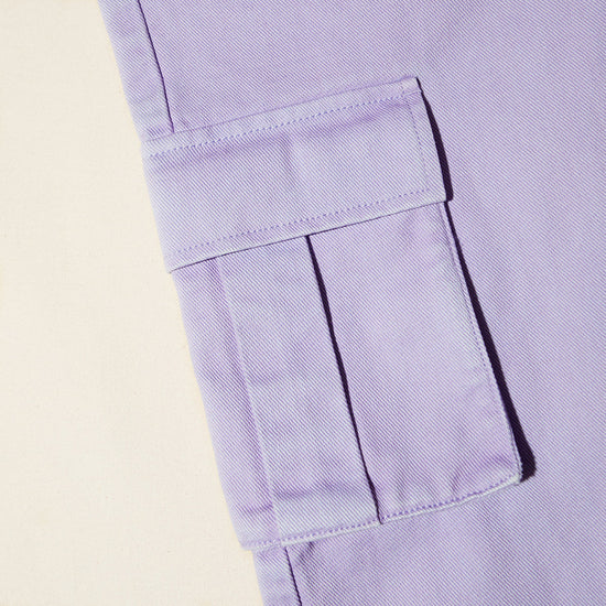 LILAC DENIM CARGO JEANS