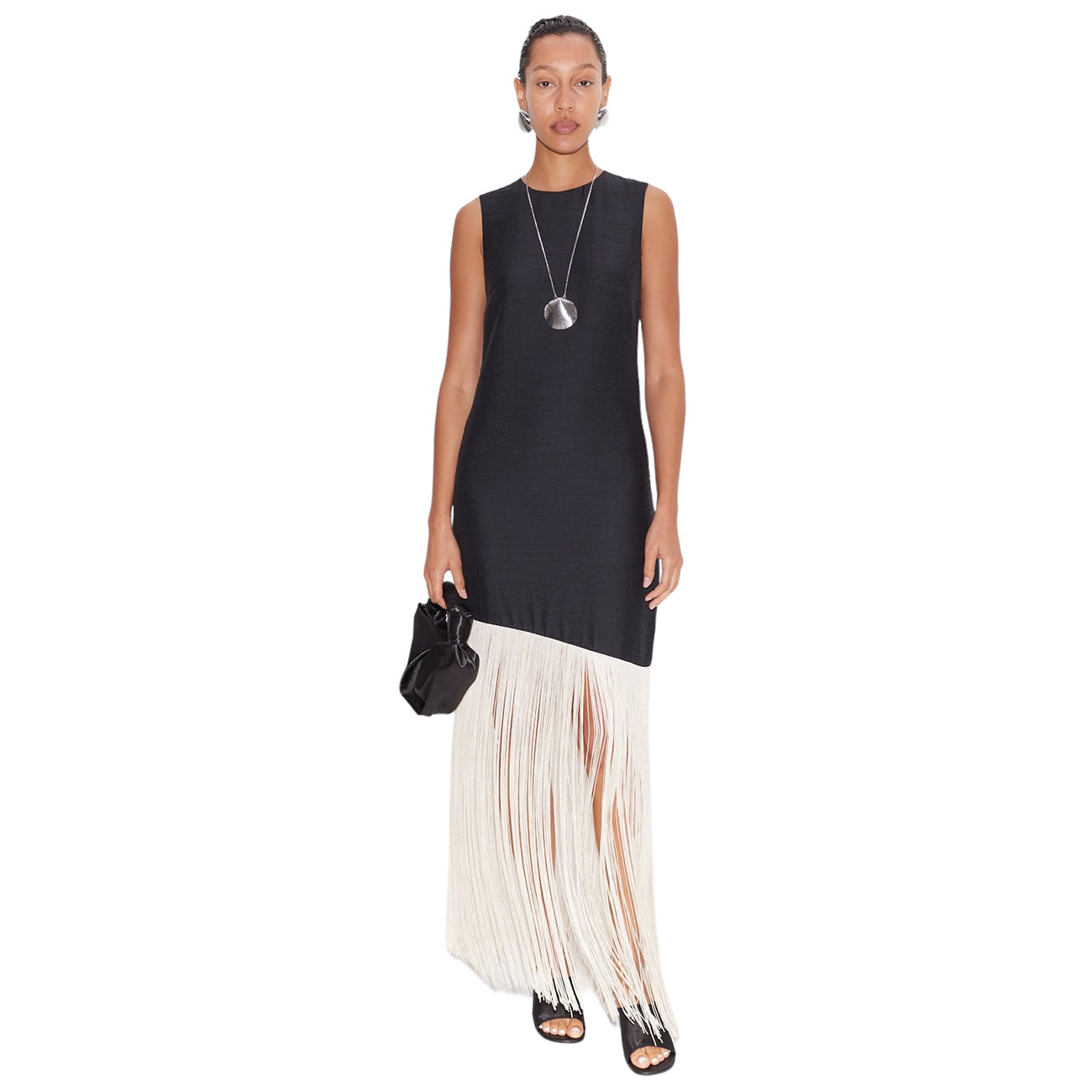 CASABLANCA FRINGE DRESS