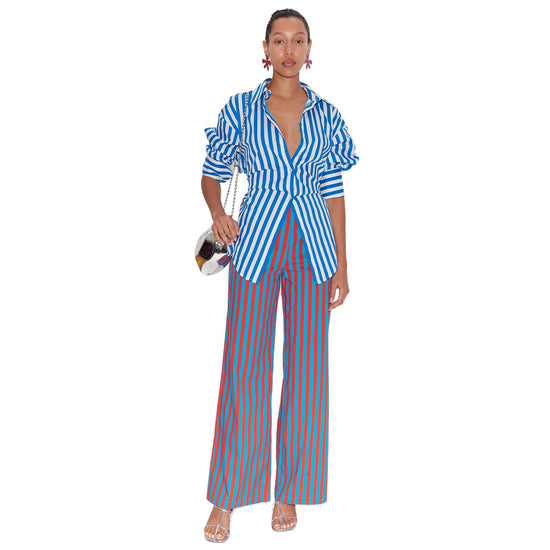 PIA STRIPED POPLIN PANT