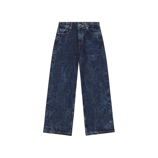 BLUE CRINKLED FUTURE DENIM MARRI JEANS