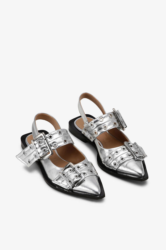 FEMININE BUCKLE BALLERINAS