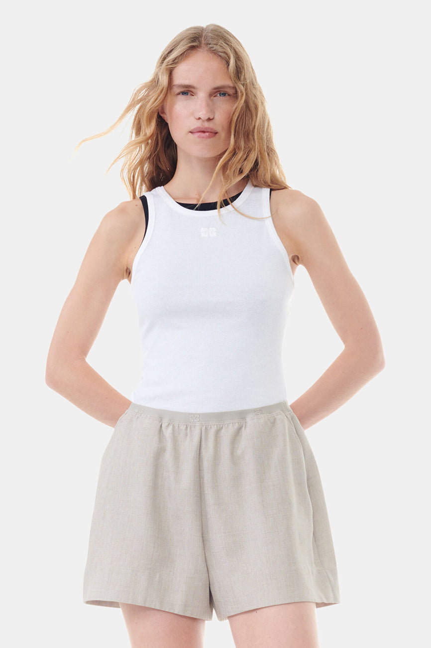 SOFT COTTON RIB TANK TOP