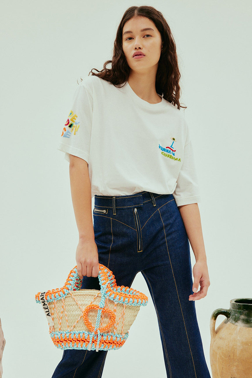 NADIA EMBROIDERED TEE