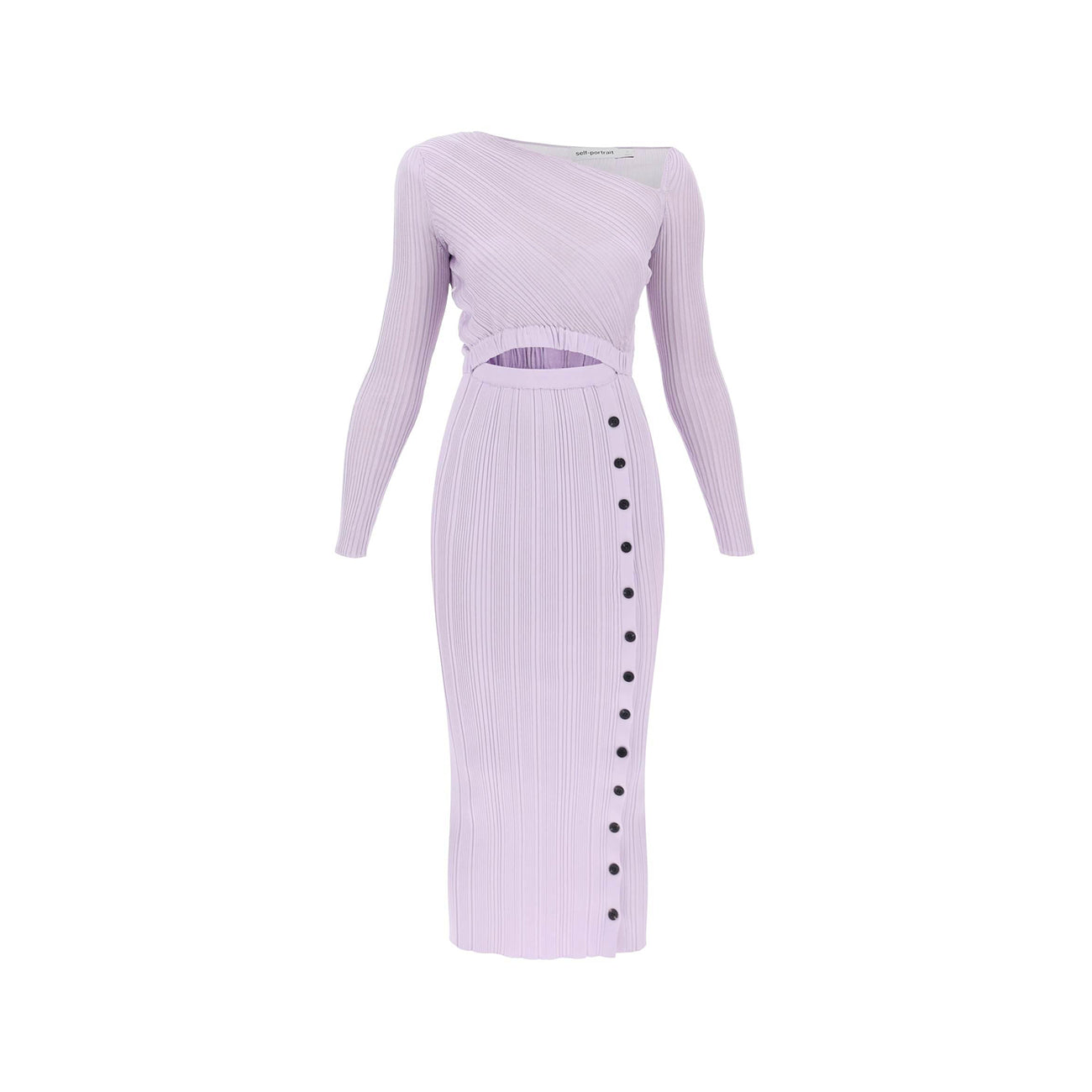 LILAC KNIT MIDI DRESS