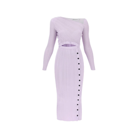 LILAC KNIT MIDI DRESS