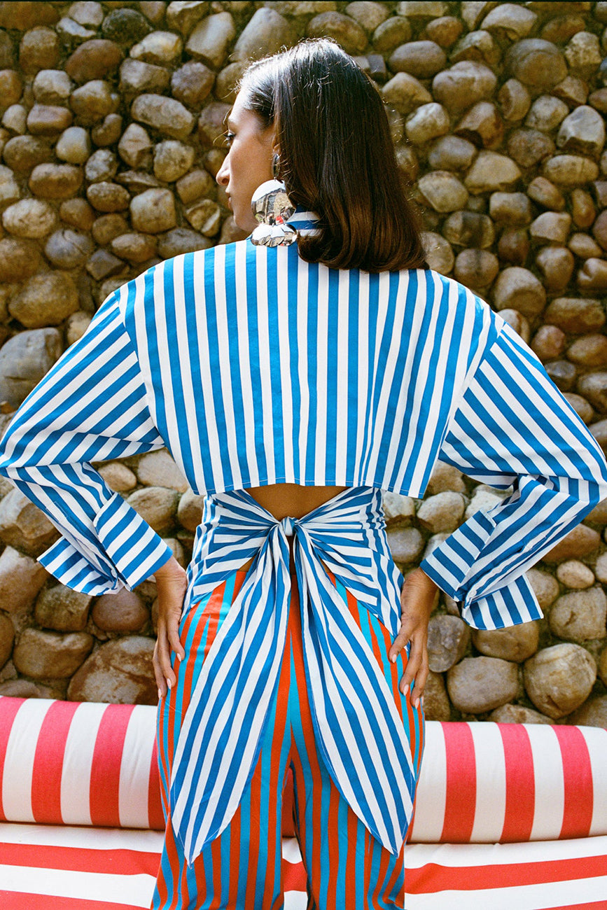 LOCH STRIPED BUTTON UP