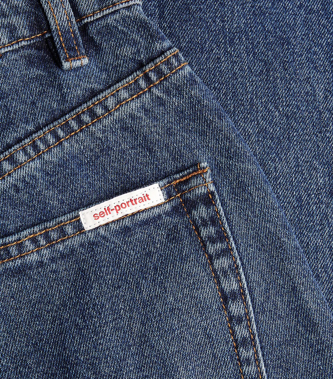 BLUE DENIM CARGO JEANS