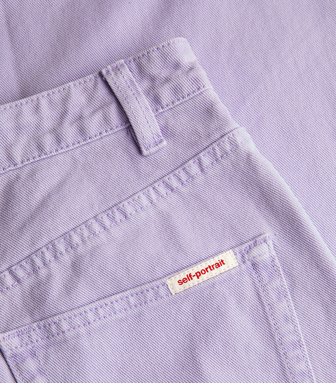 LILAC DENIM CARGO JEANS