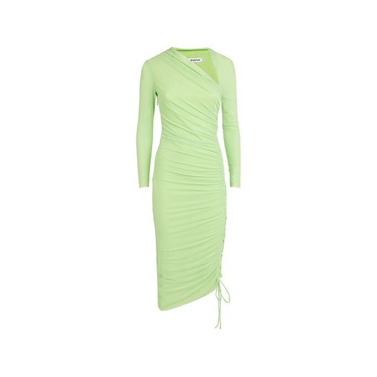 RUCHED MIDI DRESS