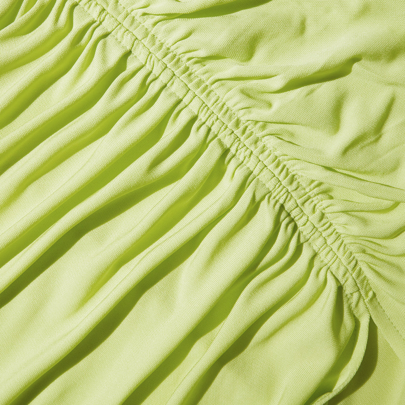 LIME JERSEY MIDI DRESS